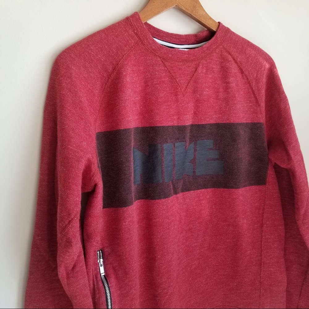 Nike Mens Sweatshirt Orange Medium